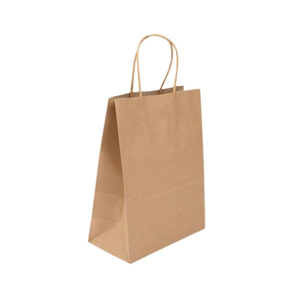 Prime Line Packaging White Paper Bags, Small Paper Shopping Bags