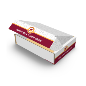 Mailer Box With Cover Flaps & Cherry Locks