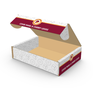 Mailer Box With Cover Panel & Cherry Locks