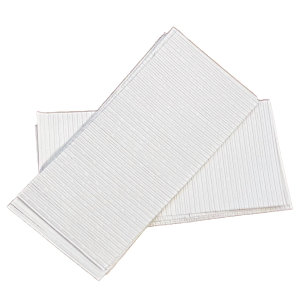 6 X 5/32" Plastic/Paper White Gang Ties